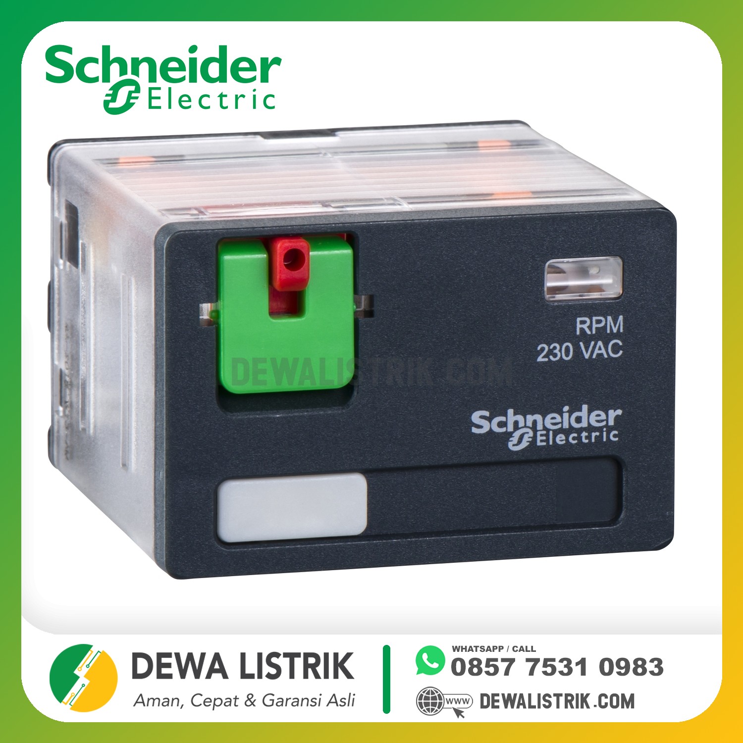Scheinder Electric plug in Relay 15 amp@ 277vac/28vdc RPM41ED 