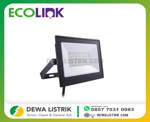 911401830780 Lampu Sorot LED 50W Putih Terang Ecolink