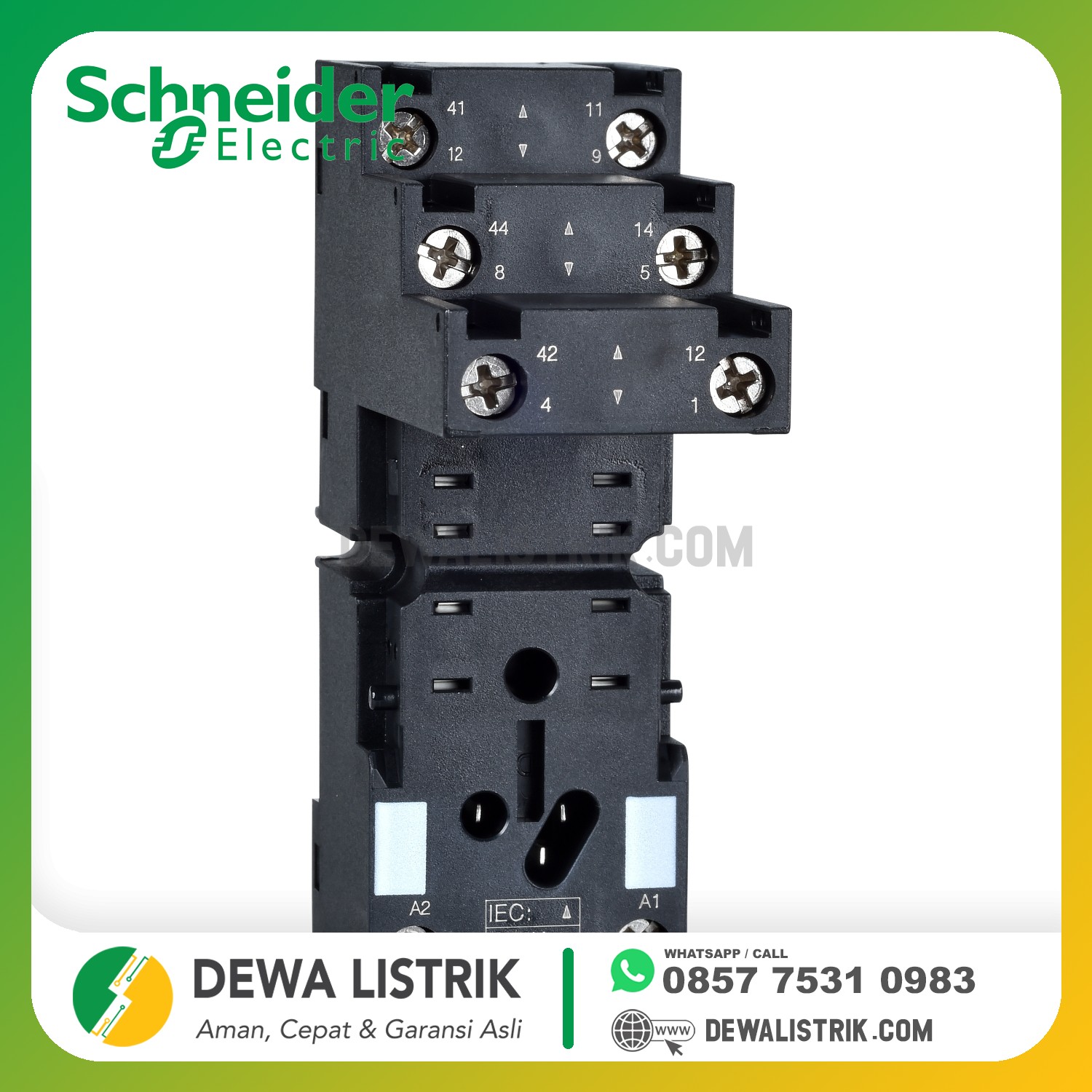 [ RXZE2S108M ] SOKET UTK RELAY RXM2 | Dewa Listrik