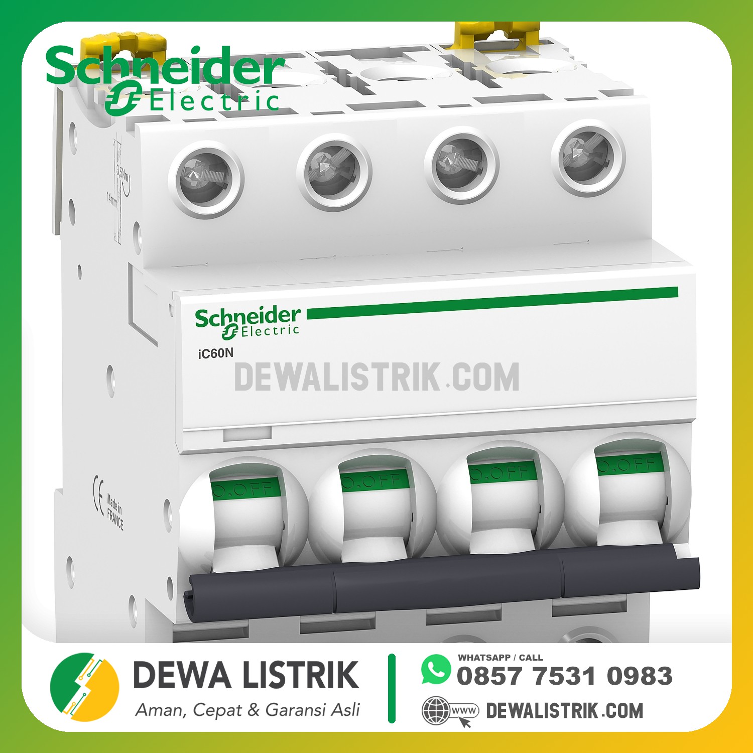 Interruptor automático magnetotérmico ic60n 4p 16a curva-c: información